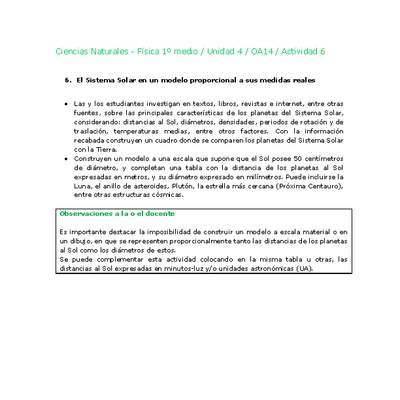 Ciencias Naturales 1 medio-Unidad 4-OA14-Actividad 6 Ciencias Naturales 1 medio-Unidad 4-OA14-Actividad 6