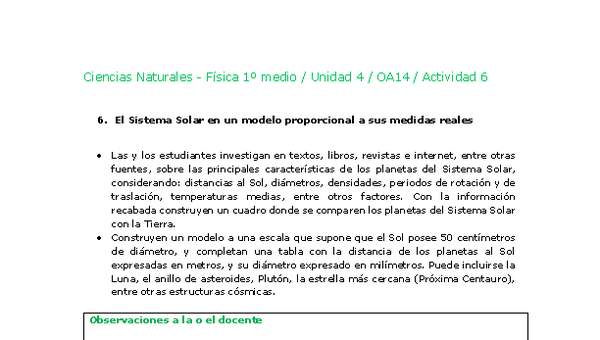 Ciencias Naturales 1 medio-Unidad 4-OA14-Actividad 6 Ciencias Naturales 1 medio-Unidad 4-OA14-Actividad 6