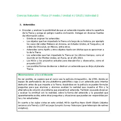 Ciencias Naturales 1 medio-Unidad 4-OA15-Actividad 2 Ciencias Naturales 1 medio-Unidad 4-OA15-Actividad 2
