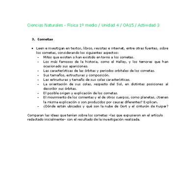 Ciencias Naturales 1 medio-Unidad 4-OA15-Actividad 3 Ciencias Naturales 1 medio-Unidad 4-OA15-Actividad 3