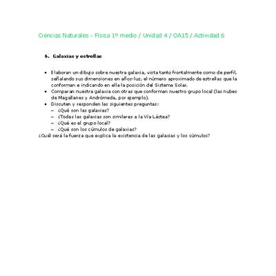Ciencias Naturales 1 medio-Unidad 4-OA15-Actividad 6 Ciencias Naturales 1 medio-Unidad 4-OA15-Actividad 6