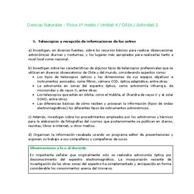 Ciencias Naturales 1 medio-Unidad 4-OA16-Actividad 3 Ciencias Naturales 1 medio-Unidad 4-OA16-Actividad 3