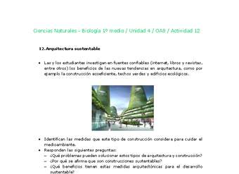 Ciencias Naturales 1 medio-Unidad 4-OA8-Actividad 12 Ciencias Naturales 1 medio-Unidad 4-OA8-Actividad 12