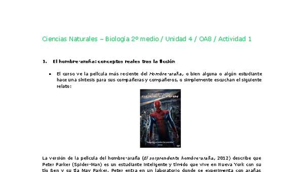 Ciencias Naturales 2 medio-Unidad 4-OA8-Actividad 1 Ciencias Naturales 2 medio-Unidad 4-OA8-Actividad 1