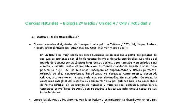 Ciencias Naturales 2 medio-Unidad 4-OA8-Actividad 3 Ciencias Naturales 2 medio-Unidad 4-OA8-Actividad 3