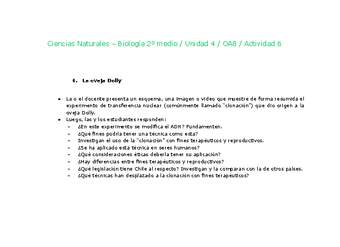 Ciencias Naturales 2 medio-Unidad 4-OA8-Actividad 6 Ciencias Naturales 2 medio-Unidad 4-OA8-Actividad 6