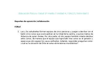 Educación Física 1 medio-Unidad 4-OA1;2-Actividad 2