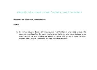 Educación Física 1 medio-Unidad 4-OA1;2-Actividad 3 Educación Física 1 medio-Unidad 4-OA1;2-Actividad 3