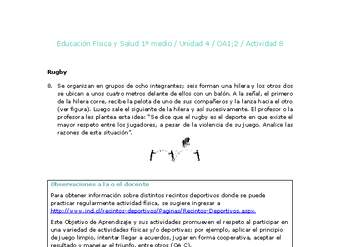 Educación Física 1 medio-Unidad 4-OA1;2-Actividad 8 Educación Física 1 medio-Unidad 4-OA1;2-Actividad 8