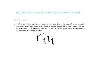 Educación Física 1 medio-Unidad 4-OA4;5-Actividad 1 Educación Física 1 medio-Unidad 4-OA4;5-Actividad 1