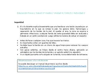 Educación Física 1 medio-Unidad 4-OA4;5-Actividad 2 Educación Física 1 medio-Unidad 4-OA4;5-Actividad 2