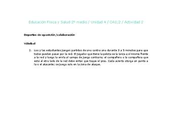 Educación Física 2 medio-Unidad 4-OA1;2-Actividad 2 Educación Física 2 medio-Unidad 4-OA1;2-Actividad 2