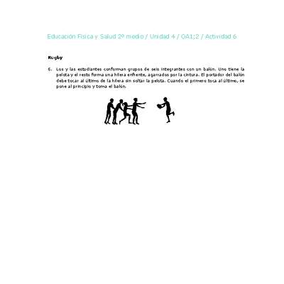 Educación Física 2 medio-Unidad 4-OA1;2-Actividad 6 Educación Física 2 medio-Unidad 4-OA1;2-Actividad 6