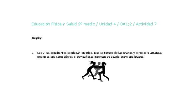 Educación Física 2 medio-Unidad 4-OA1;2-Actividad 7 Educación Física 2 medio-Unidad 4-OA1;2-Actividad 7