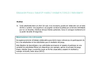 Educación Física 2 medio-Unidad 4-OA1;2-Actividad 8 Educación Física 2 medio-Unidad 4-OA1;2-Actividad 8