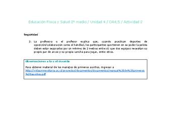 Educación Física 2 medio-Unidad 4-OA4;5-Actividad 2 Educación Física 2 medio-Unidad 4-OA4;5-Actividad 2