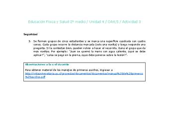 Educación Física 2 medio-Unidad 4-OA4;5-Actividad 3 Educación Física 2 medio-Unidad 4-OA4;5-Actividad 3