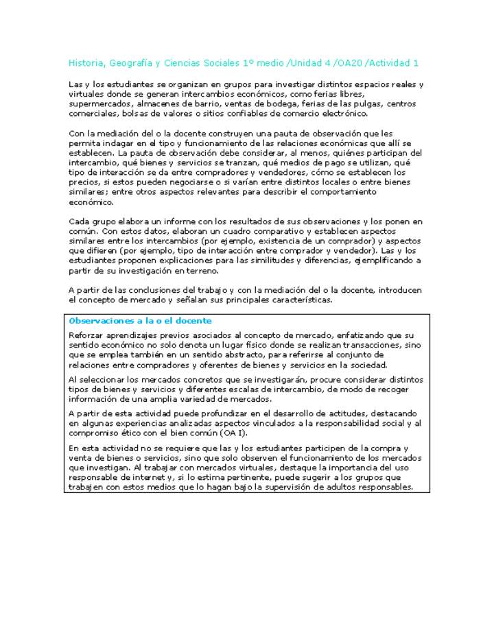 Historia 1 medio-Unidad 4-OA20-Actividad 1 Historia 1 medio-Unidad 4-OA20-Actividad 1