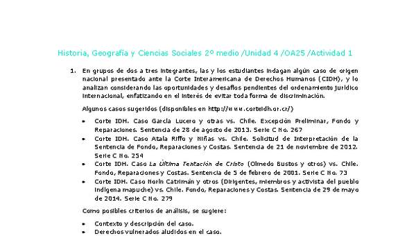 Historia 2 medio-Unidad 4-OA25-Actividad 1 Historia 2 medio-Unidad 4-OA25-Actividad 1