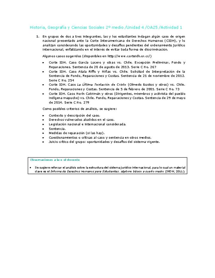 Historia 2 medio-Unidad 4-OA25-Actividad 1 Historia 2 medio-Unidad 4-OA25-Actividad 1