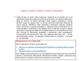 Inglés 1 medio-Unidad 4-OA10;5-Actividad 3 Inglés 1 medio-Unidad 4-OA10;5-Actividad 3