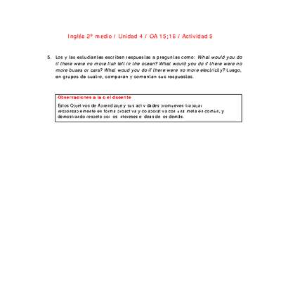 Inglés 2 medio-Unidad 4-OA15;16-Actividad 5 Inglés 2 medio-Unidad 4-OA15;16-Actividad 5