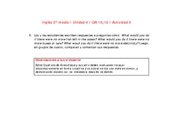 Inglés 2 medio-Unidad 4-OA15;16-Actividad 5 Inglés 2 medio-Unidad 4-OA15;16-Actividad 5