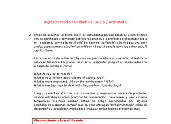 Inglés 2 medio-Unidad 4-OA1;6-Actividad 2 Inglés 2 medio-Unidad 4-OA1;6-Actividad 2