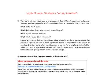 Inglés 2 medio-Unidad 4-OA1;6-Actividad 5 Inglés 2 medio-Unidad 4-OA1;6-Actividad 5