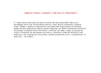 Inglés 2 medio-Unidad 4-OA8;9;12-Actividad 3 Inglés 2 medio-Unidad 4-OA8;9;12-Actividad 3