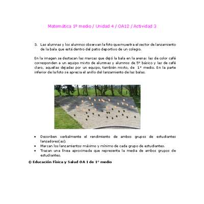 Matemática 1 medio-Unidad 4-OA12-Actividad 3 Matemática 1 medio-Unidad 4-OA12-Actividad 3