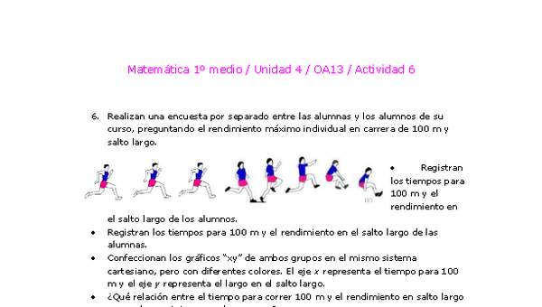 Matemática 1 medio-Unidad 4-OA13-Actividad 6 Matemática 1 medio-Unidad 4-OA13-Actividad 6