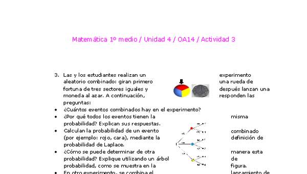 Matemática 1 medio-Unidad 4-OA14-Actividad 3 Matemática 1 medio-Unidad 4-OA14-Actividad 3