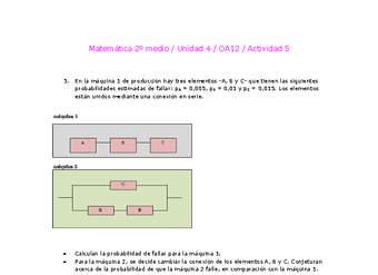 Matemática 2 medio-Unidad 4-OA12-Actividad 5 Matemática 2 medio-Unidad 4-OA12-Actividad 5