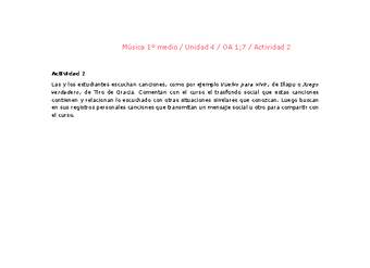 Artes Musicales 1 medio-Unidad 4-OA1;7-Actividad 2 Artes Musicales 1 medio-Unidad 4-OA1;7-Actividad 2