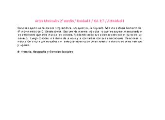 Artes Musicales 2 medio-Unidad 4-OA1;7-Actividad 1 Artes Musicales 2 medio-Unidad 4-OA1;7-Actividad 1