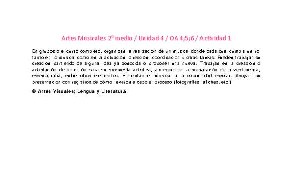 Artes Musicales 2 medio-Unidad 4-OA4;5;6-Actividad 1 Artes Musicales 2 medio-Unidad 4-OA4;5;6-Actividad 1