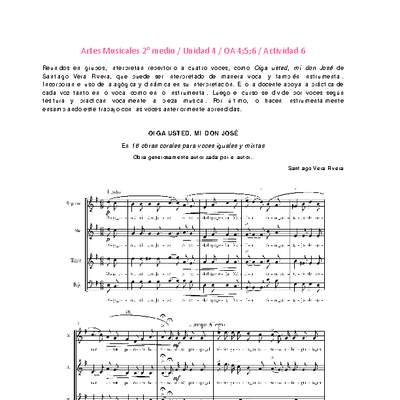 Artes Musicales 2 medio-Unidad 4-OA4;5;6-Actividad 6 Artes Musicales 2 medio-Unidad 4-OA4;5;6-Actividad 6