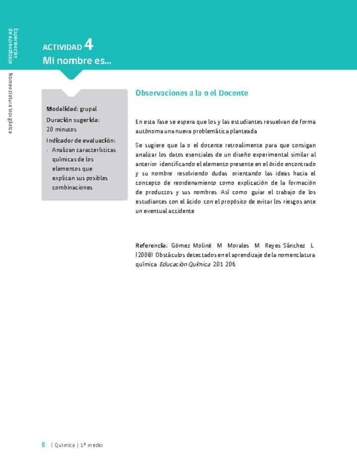 Sugerencia para el profesor: Actividad 4. Mi nombre es... Sugerencia para el profesor: Actividad 4. Mi nombre es...