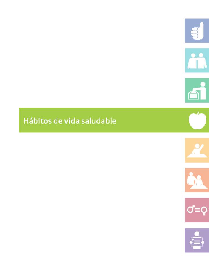 Documento Indicador Hábitos de vida saludable Documento Indicador Hábitos de vida saludable