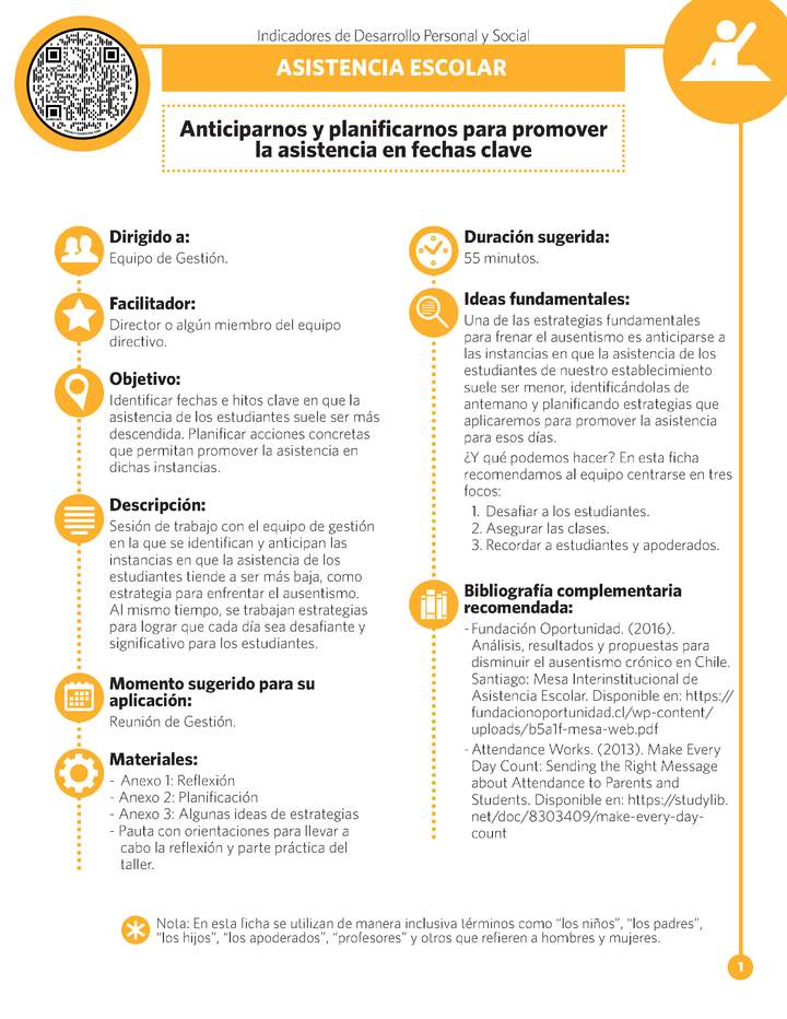Ficha IDPS: Anticiparnos y planificarnos para promover la asistencia en fechas clave. Ficha IDPS: Anticiparnos y planificarnos para promover la asistencia en fechas clave.