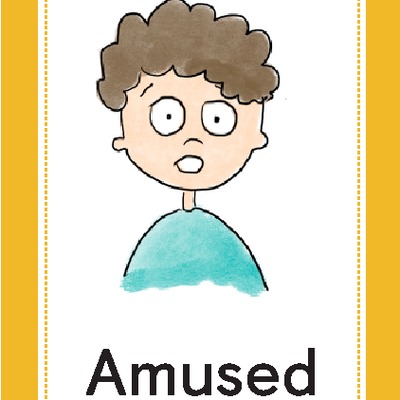 Tarjeta para imprimir o proyectar: Amused Tarjeta para imprimir o proyectar: Amused