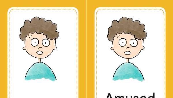 Tarjeta para imprimir o proyectar: Amused Tarjeta para imprimir o proyectar: Amused