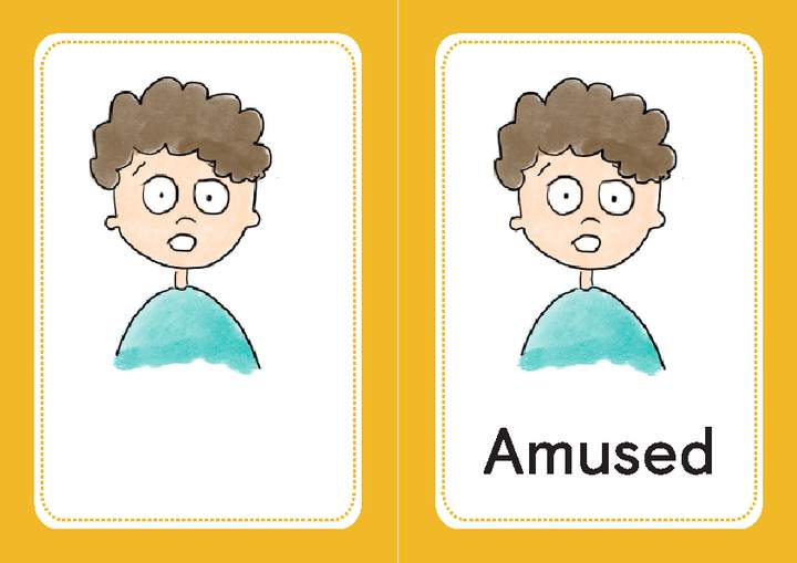 Tarjeta para imprimir o proyectar: Amused Tarjeta para imprimir o proyectar: Amused