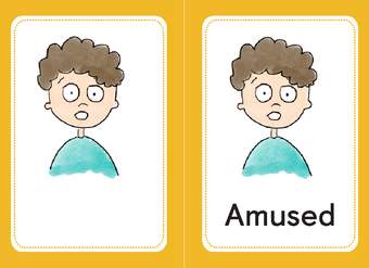 Tarjeta para imprimir o proyectar: Amused Tarjeta para imprimir o proyectar: Amused