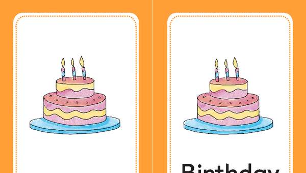 Tarjeta para imprimir o proyectar: Birthday Tarjeta para imprimir o proyectar: Birthday