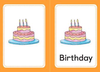 Tarjeta para imprimir o proyectar: Birthday Tarjeta para imprimir o proyectar: Birthday