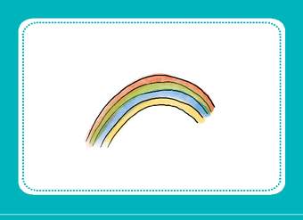Tarjeta para imprimir o proyectar: There is a rainbow Tarjeta para imprimir o proyectar: There is a rainbow