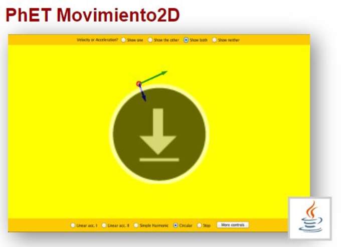 PhET Movimiento 2D PhET Movimiento 2D
