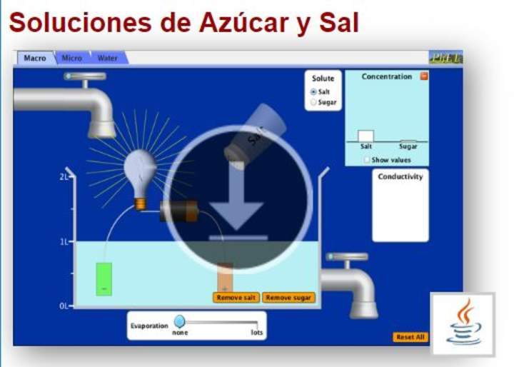 Soluciones de Azúcar y Sal Soluciones de Azúcar y Sal